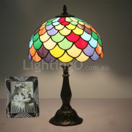 12 Inch European Stained Glass Table Lamp