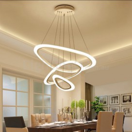 3 Light Aluminum Alloy Pendant Light with Acrylic Shade