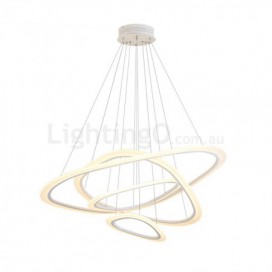 4 Light Aluminum Alloy Pendant Light with Acrylic Shade