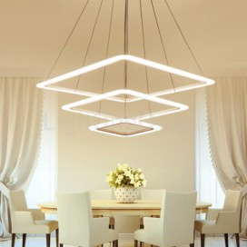 3 Light Aluminum Alloy Pendant Light with Acrylic Shade