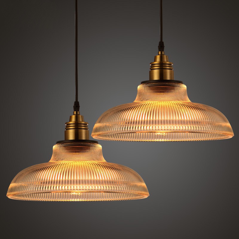 Retro glass on sale ceiling light