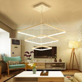 3 Light Aluminum Alloy Pendant Light with Acrylic Shade