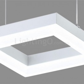 6 Light Aluminum Alloy Pendant Light with Acrylic Shade