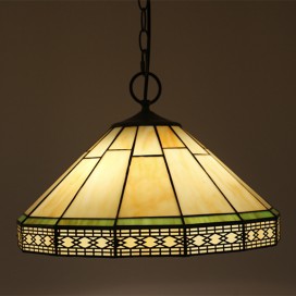 16 Inch European Stained Glass Tiffany Pendant Light