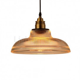 1 Light Vintage Glass Pendant Light