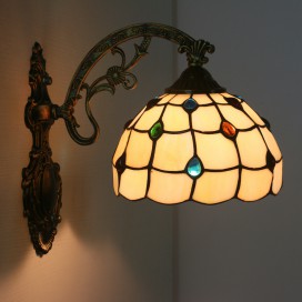 8 Inch EuropeanSimple Stained Glass Wall Light