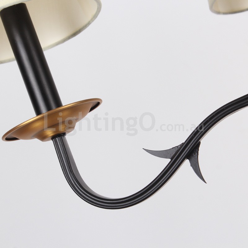 Black candle shop ceiling light