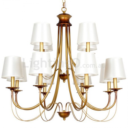 12 Light Rustic Mediterranean Style Modern Contemporary Candle Style Chandelier