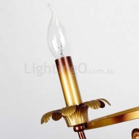 8 Light Rustic Retro Candle Style Chandelier