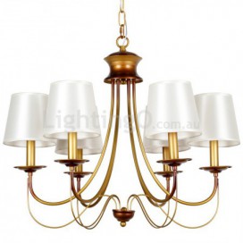 6 Light Rustic Mediterranean Style Modern Contemporary Candle Style Chandelier