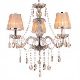 3 Light K9 Crystal Candle Style Chandelier