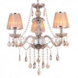 3 Light K9 Crystal Candle Style Chandelier