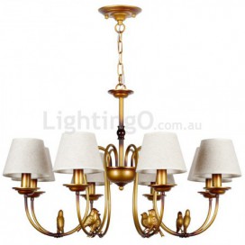8 Light Modern Contemporary Rustic Retro Candle Style Chandelier