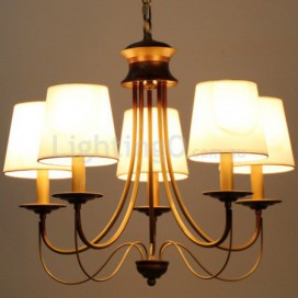 5 Light Rustic Mediterranean Style Modern Contemporary Candle Style Chandelier