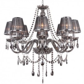 8 Light K9 Crystal Candle Style Chandelier