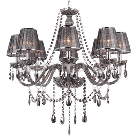 8 Light K9 Crystal Candle Style Chandelier