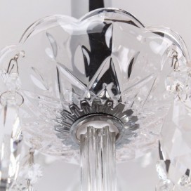 8 Light Contemporary K9 Crystal Candle Style Chandelier