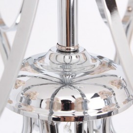 5 Light Contemporary K9 Crystal Candle Style Chandelier