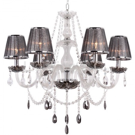 6 Light K9 Crystal Candle Style Chandelier