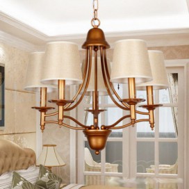 5 Light Rustic Retro Mediterranean Style Candle Style Chandelier