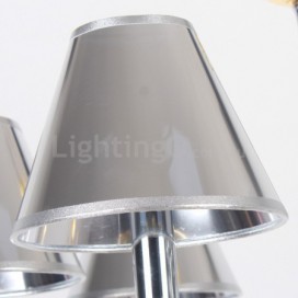 3 Light Modern Contemporary Chrome Candle Style Chandelier