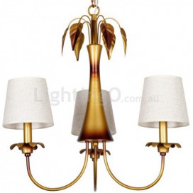 3 Light Modern Contemporary Rustic Candle Style Chandelier