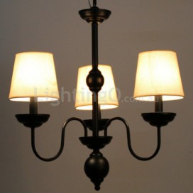 3 Light Rustic Retro Contemporary Candle Style Chandelier