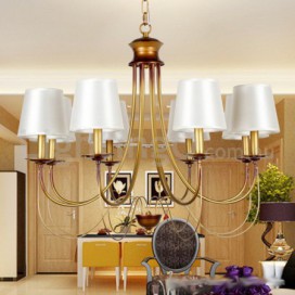 8 Light Rustic Mediterranean Style Modern Contemporary Candle Style Chandelier