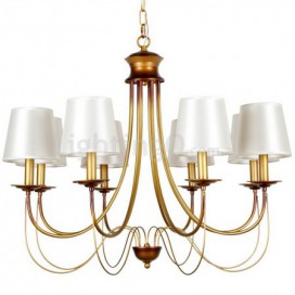 8 Light Rustic Mediterranean Style Modern Contemporary Candle Style Chandelier