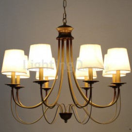 8 Light Rustic Mediterranean Style Modern Contemporary Candle Style Chandelier