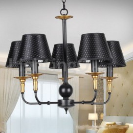 5 Light Retro Rustic Candle Style Chandelier