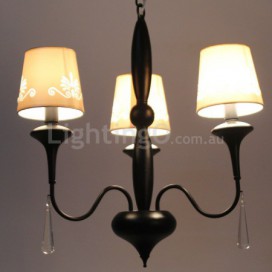 3 Light Mediterranean Style Candle Style Chandelier