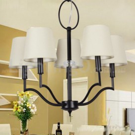 5 Light Modern Contemporary Candle Style Chandelier