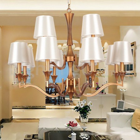 12 Light Mediterranean Style Candle Style Chandelier