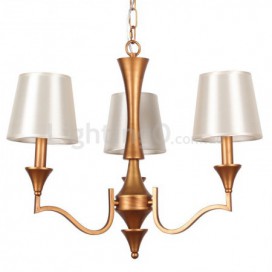 3 Light Mediterranean Style Candle Style Chandelier