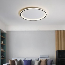 Modern Contemporary Round Ultra-thin Aluminum Alloy Flush Mount Ceiling Light