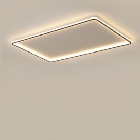 Modern Contemporary Rectangle Ultra-thin Aluminum Alloy Flush Mount Ceiling Light