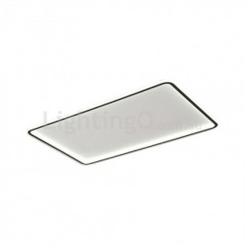 Modern Contemporary Rectangle Ultra-thin Aluminum Alloy Flush Mount Ceiling Light