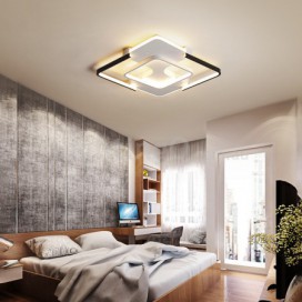 Modern Contemporary Square Aluminum Alloy Flush Mount Ceiling Light