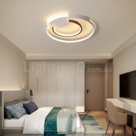 Modern Contemporary Round Aluminum Alloy Flush Mount Ceiling Light