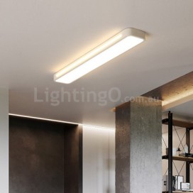 Modern Contemporary Stainless Steel Flush Mount Ceiling Light