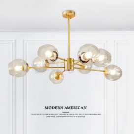 Modern Contemporary Magic Bean Glass Chandelier