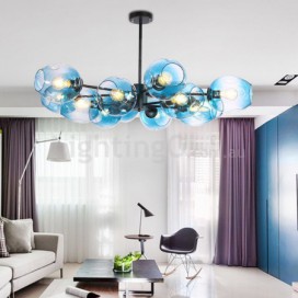 Modern Contemporary Magic Bean Glass Chandelier