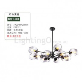 Modern Contemporary Magic Bean Glass Chandelier