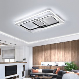 Modern Contemporary Rectangle Aluminum Alloy Flush Mount Ceiling Light