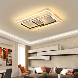 Modern Contemporary Rectangle Aluminum Alloy Flush Mount Ceiling Light