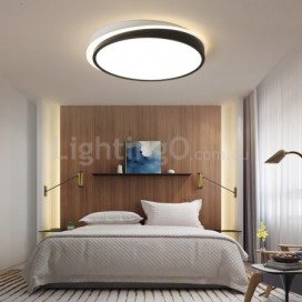 Modern Contemporary Stainless Steel Flush Mount Ceiling Light