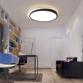 Modern Contemporary Stainless Steel Flush Mount Ceiling Light