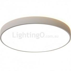 Modern Contemporary Round Stainless Steel Flush Mount Ceiling Light