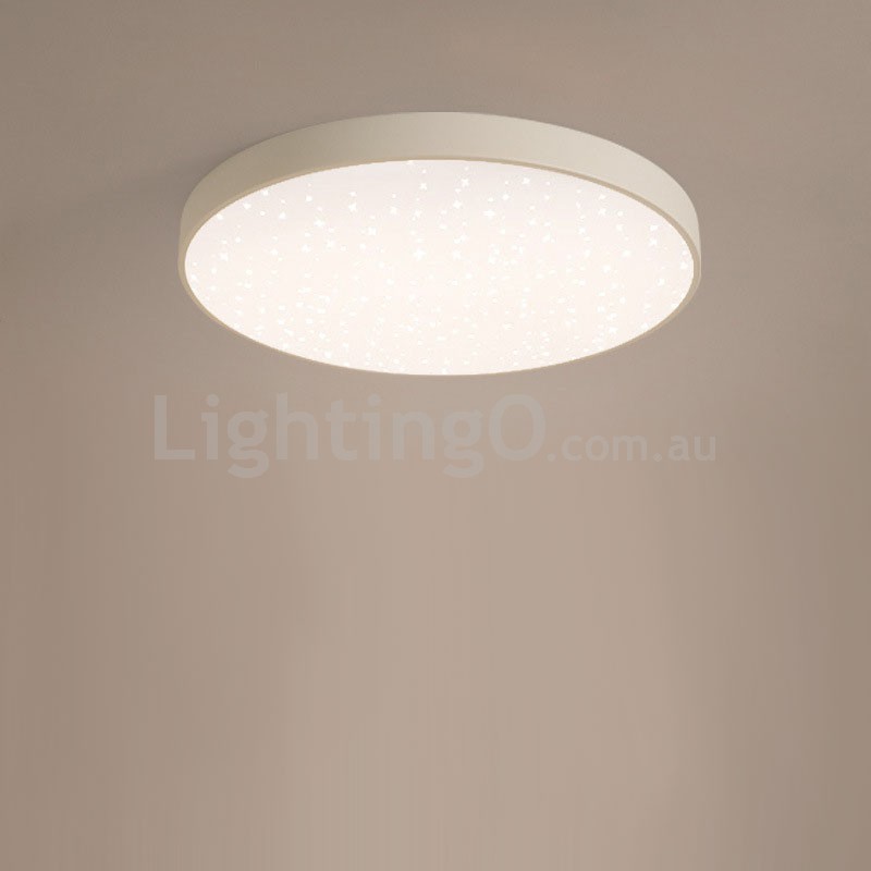 Modern Contemporary Ultra Thin Round Stainless Steel Flush Mount Ceiling Light Lightingo Australia - Modern Flush Mount Ceiling Lights Australia